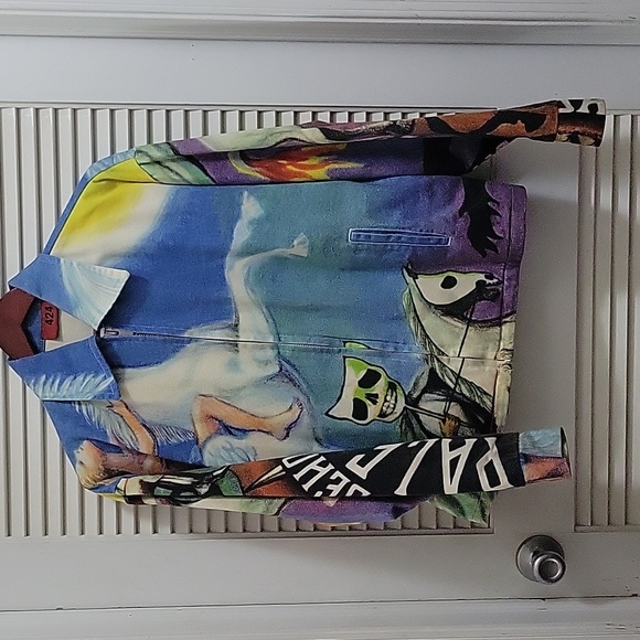 424 On Fairfax "Behold a Pale Horse" Denim Jacket - Picture 1 of 2
